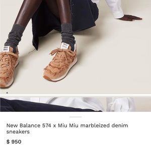 Brand New Miu Miu X New Balance Runners